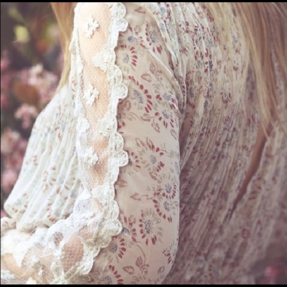 Free People Beige Charlotte Midi Dress - NWOT - Picture 2 of 8
